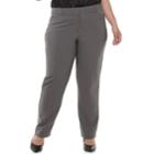 Plus Size Apt. 9&reg; Torie Modern Fit Straight-leg Dress Pants, Women's, Size: 18 W, Dark Grey