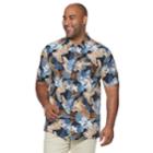 Big & Tall Croft & Barrow&reg; Regular-fit Crosshatch Button-down Shirt, Men's, Size: Xl Tall, Dark Blue
