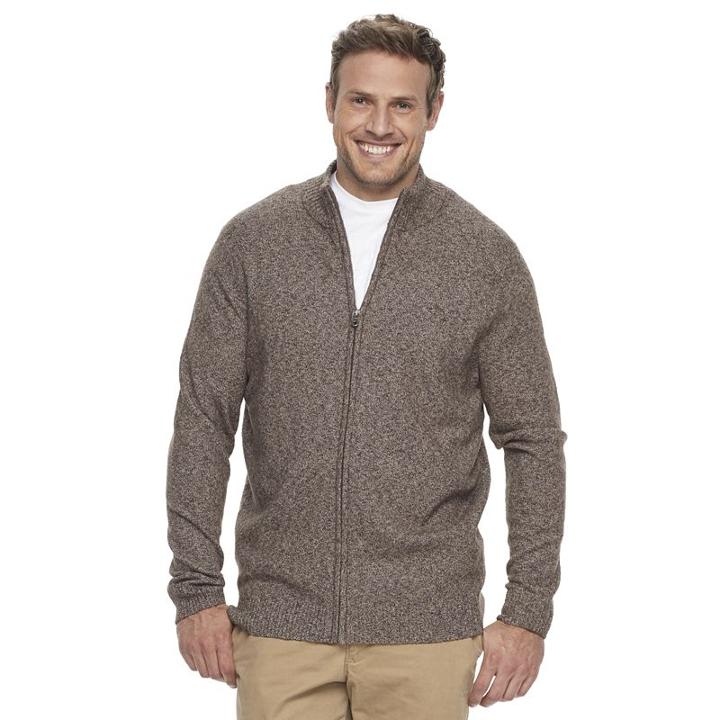 Big & Tall Croft & Barrow&reg; True Comfort Classic-fit Stretch Sweater, Men's, Size: 2xb, Dark Brown