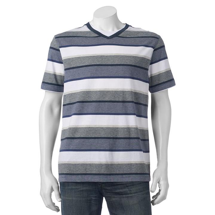 Men's Method Classic-fit Mock-layer Tee, Size: Xl, Med Blue