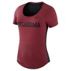 Women's Nike Oklahoma Sooners Dri-fit Scoopneck Tee, Size: Medium, Red