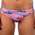 Women's Dolfin Bellas Print Bikini Bottoms, Size: Xs, Blue Other