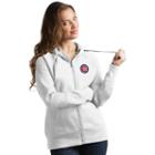 Women's Antigua Chicago Cubs Victory Full-zip Hoodie, Size: Large, White