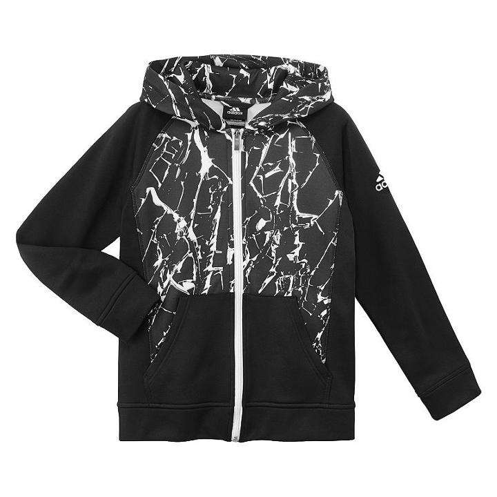 Boys 8-20 Adidas Crackle Hoodie, Boy's, Size: Xl, Black