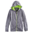 Boys 8-20 Tek Gear&reg; Jersey Space-dyed Hoodie, Size: S(8), Dark Grey
