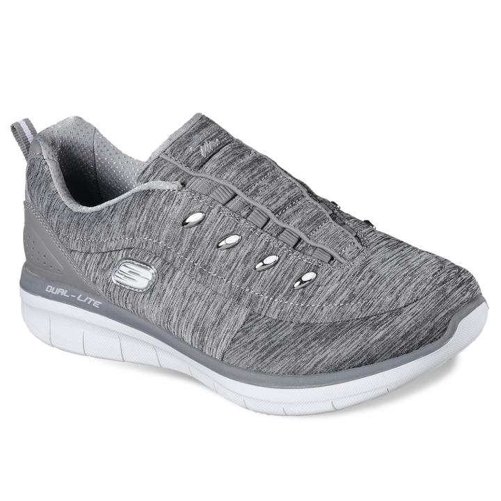 Skechers Synergy 2.0 Scouted Women's Sneakers, Size: 7.5, Med Grey