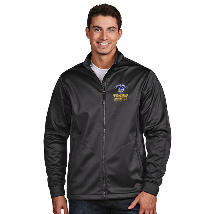 Men's Antigua Golden State Warriors 2018 Nba Finals Champions Golf Jacket, Size: Small, Black
