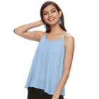 Women's Apt. 9&reg; Keyhole Georgette Cami, Size: Small, Light Blue