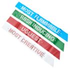 Holiday Party Ugly Sweater Award Sashes By 30 Watt, Men's, Multicolor