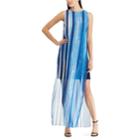 Women's Chaps Georgette Overlay Full-length Dress, Size: 4, Blue