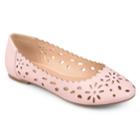 Journee Collection Delaney Women's Ballet Flats, Size: 9 Wide, Light Pink