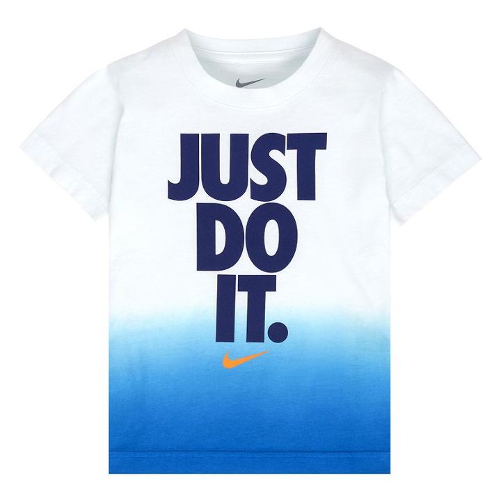 Nike, Boys 4-7 Just Do It Dip-dyed Tee, Boy's, Size: 4, White