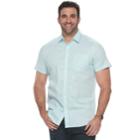 Big & Tall Apt. 9&reg; Premier Flex Plaid Modern-fit Stretch Woven Button-down Shirt, Men's, Size: 3xl Tall, Turquoise/blue (turq/aqua)