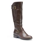 Andrew Geller Ideh Women's Tall Riding Boots, Size: 5.5 Med, Dark Brown