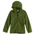 Boys 4-7 Columbia Zip-up Fleece Hoodie, Size: 6-7, Lt Green