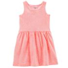 Girls 4-8 Carter's Tank Dress, Size: 4-5, Pink Heart Print