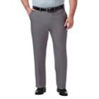 Big & Tall Haggar Premium Comfort Classic-fit Stretch No-iron Flat-front Dress Pants, Men's, Size: 48x36, Med Grey
