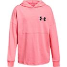 Girls 7-16 Under Armour Colorblock Wordmark Hooded Tee, Size: Large, 976 Penta Pink