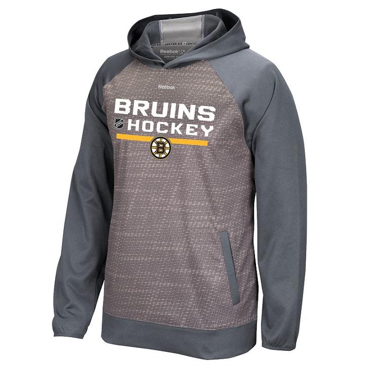 Men's Reebok Boston Bruins Center Ice Pullover, Size: Xxl, Grey