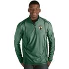 Men's Antigua Boston Celtics Tempo Quarter-zip Pullover, Size: Xxl, Dark Green
