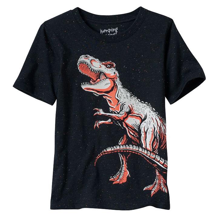 Boys 4-10 Jumping Beans&reg; Glow-in-the-dark Dinosaur Graphic Tee, Boy's, Size: 7x, Green
