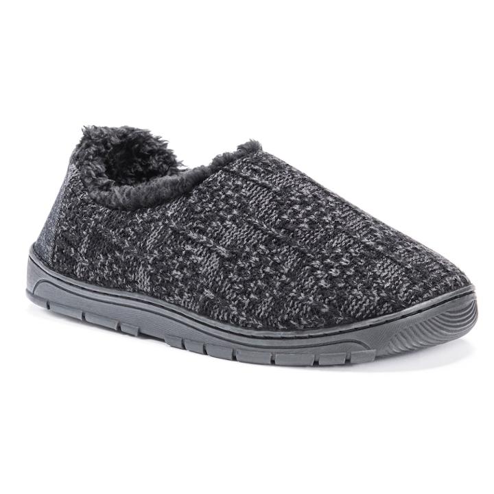 Muk Luks Men's John Slide Slippers, Size: Small, Black