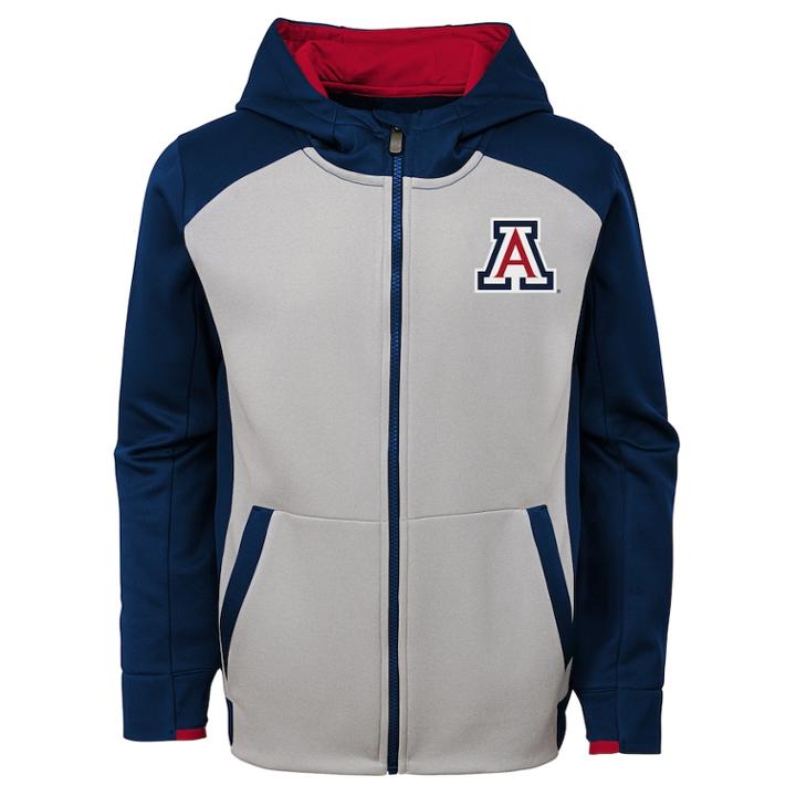 Boys 8-20 Arizona Wildcats Hi-tech Hoodie, Size: Xl 18-20, Grey