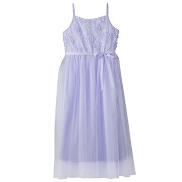 Girls 7-16 & Plus Size Lilt Soutache Flower Bodice Ballet Maxi Dress, Size: 18 1/2, Blue Other