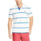 Men's Chaps Classic-fit Striped Polo, Size: Small, White
