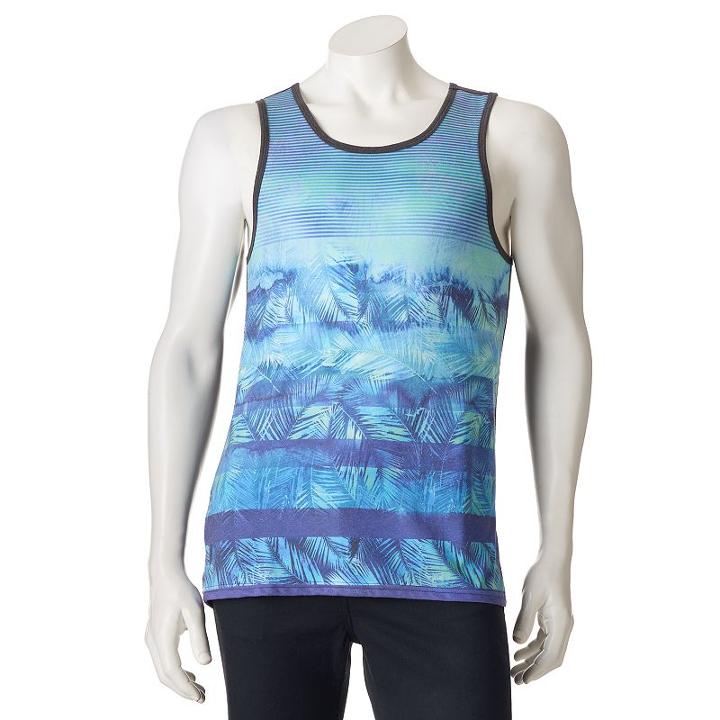 Men's Urban Pipeline&reg; American Flag Tank Top, Size: Large, Blue