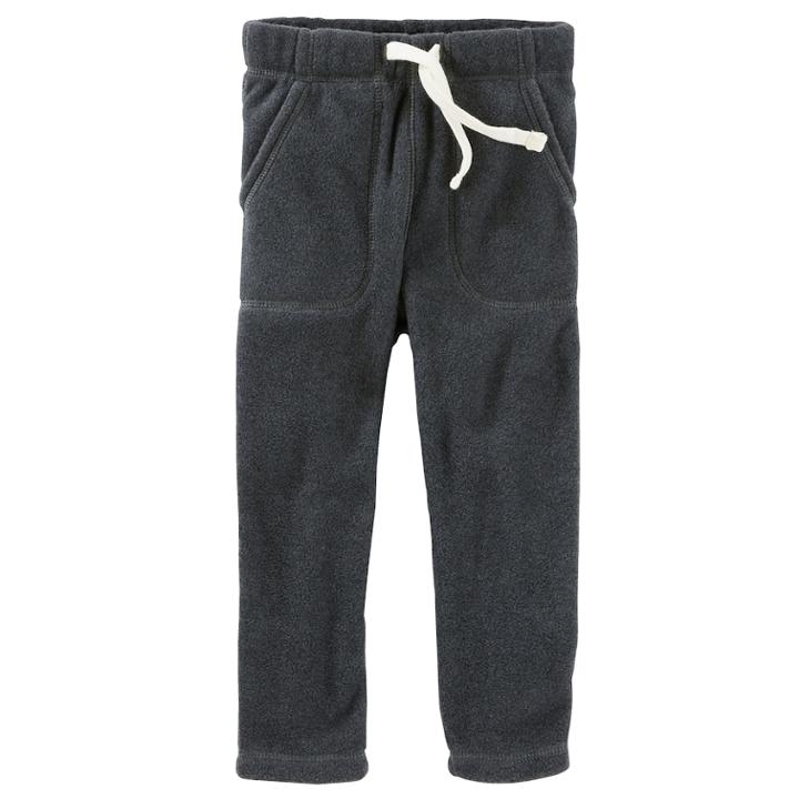 Boys 4-12 Oshkosh B'gosh&reg; Microfleece Pants, Size: 12, Light Grey