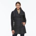 Women's Triple Star Bubble Quilted Jacket, Size: Small, Black