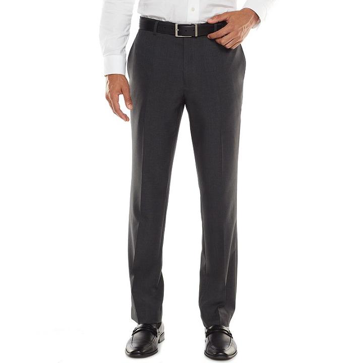 Men's Apt. 9&reg; Extra-slim Fit Performance Dress Pants, Size: 36x30, Grey