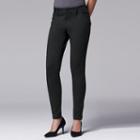 Women's Simply Vera Vera Wang Ponte Skinny Pants, Size: Large, Black