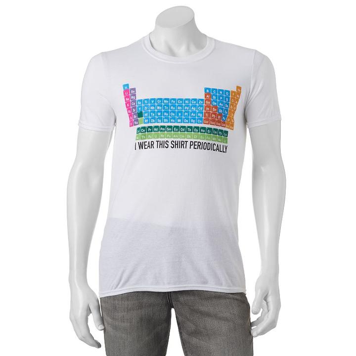 Men's I Wear This Shirt Periodically Tee, Size: Xl, White