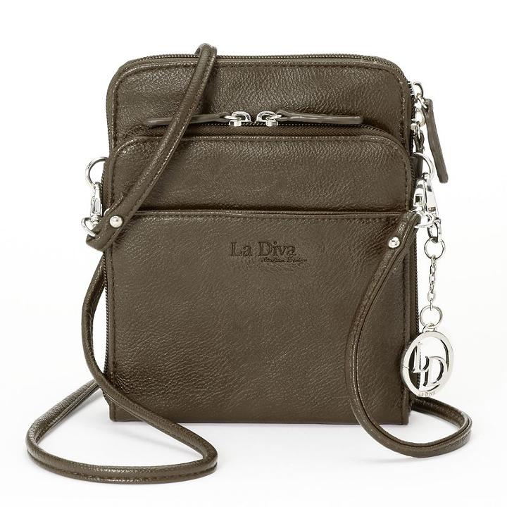 La Diva Tall Crossbody Bag, Women's, Green