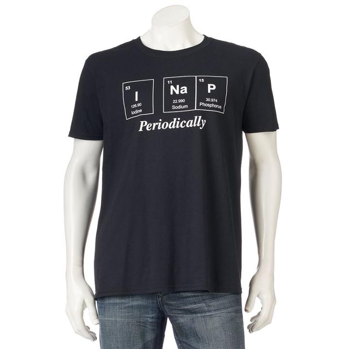 Men's Periodically Tee, Size: Medium, Black