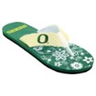 Women's Oregon Ducks Floral Flip Flop Sandals, Size: Medium, Multi
