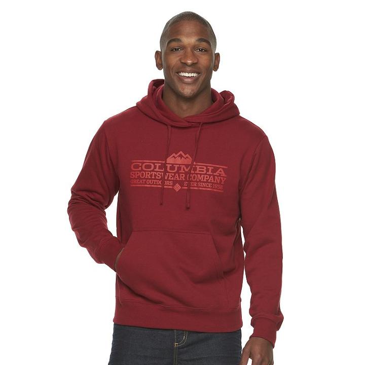 Men's Columbia Up River Hoodie, Size: Xl, Light Red