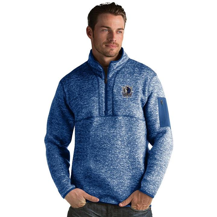 Men's Antigua Dallas Mavericks Fortune Pullover, Size: Large, Med Blue