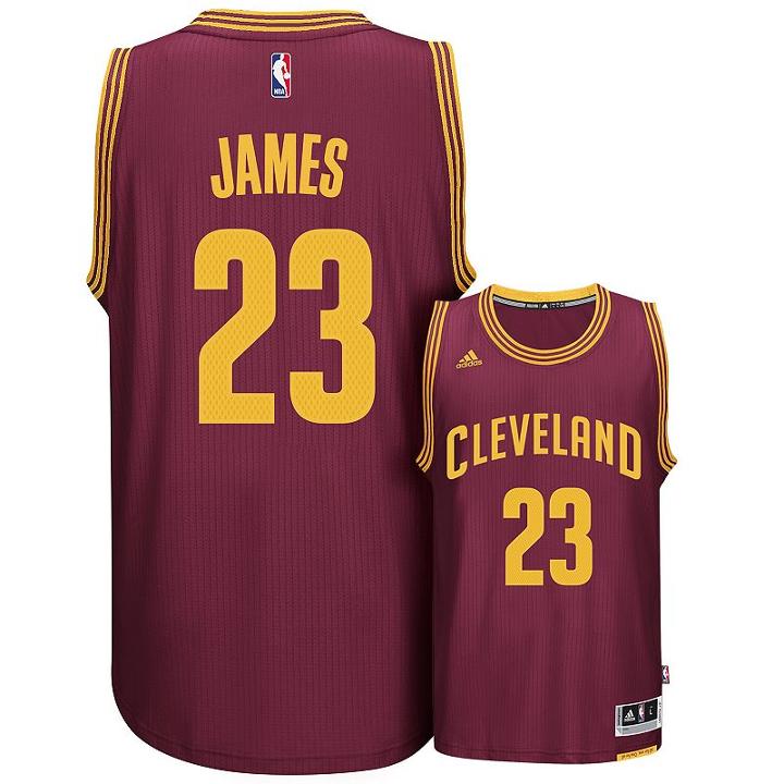 Men's Adidas Cleveland Cavaliers Lebron James Swingman Nba Replica Jersey, Size: Large, Dark Red