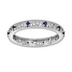 Stacks And Stones Sterling Silver Lab-created Sapphire Stack Ring, Women's, Size: 5, Blue