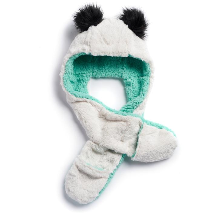 Girls 4-16 So&reg; Faux-fur Hat Hood, White