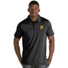 Men's Antigua Pittsburgh Pirates Quest Polo, Size: Small, Black