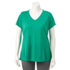 Plus Size Fila Sport&reg; Heritage Core Workout Tee, Women's, Size: 2xl, Med Green