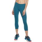 Women's Tek Gear&reg; Midrise Capri Leggings, Size: Xl, Turquoise/blue (turq/aqua)