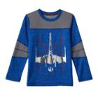 Boys 4-7x Star Wars A Collection For Kohl's X-wing Fighter Space-dyed Tee, Boy's, Size: 4, Med Blue