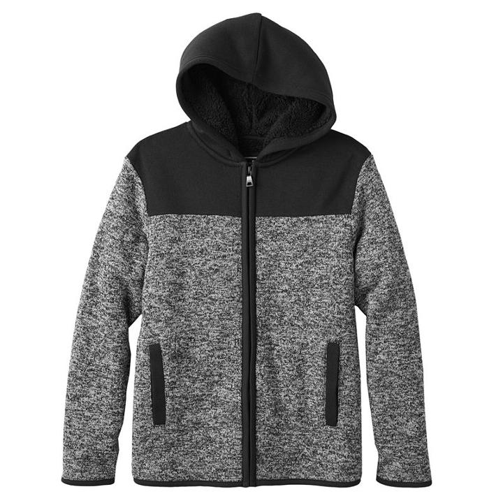 Boys 8-20 Urban Pipeline&reg; Colorblock Fleece Jacket, Size: Medium, Black