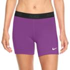 Women's Nike Cool Victory Base Layer Workout Shorts, Size: Medium, Purple Oth