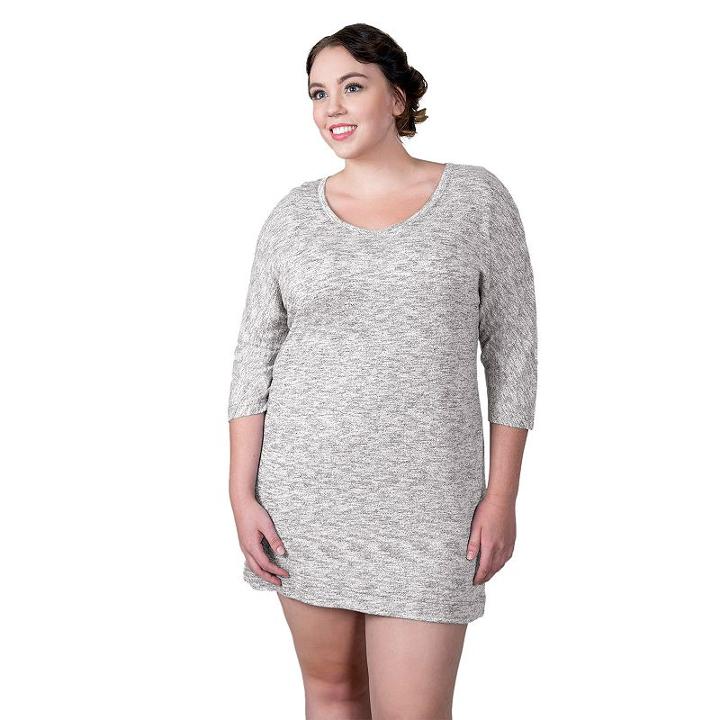 Plus Size Soybu Rosa Tunic Dress, Women's, Size: 2xl, Light Grey